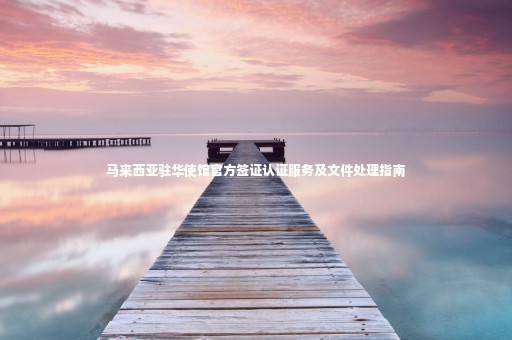 馬來西亞駐華使館官方簽證認證服務(wù)及文件處理指南
