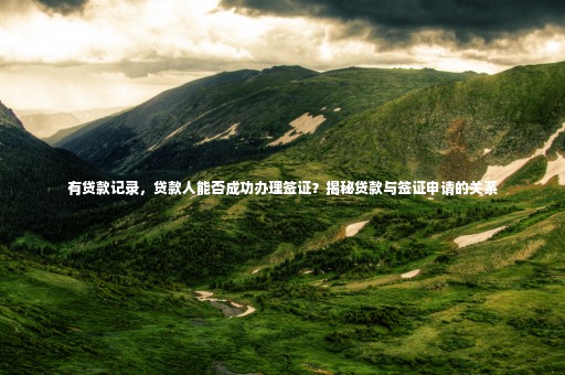 有貸款記錄，貸款人能否成功辦理簽證？揭秘貸款與簽證申請的關(guān)系