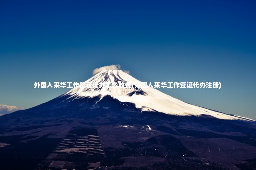 外國人來華工作簽證代辦怎么收費(fèi)(外國人來華工作簽證代辦注冊(cè))
