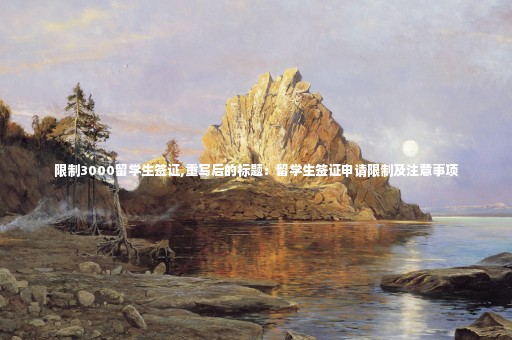 限制3000留學生簽證,重寫后的標題：留學生簽證申請限制及注意事項