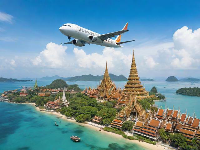 泰國旅游觀光飛機全景圖片，探索2021泰國旅行的飛行之旅
