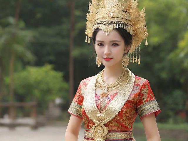 泰國傣族姑娘去中國旅游視頻(泰國傣族服飾女裝圖片)