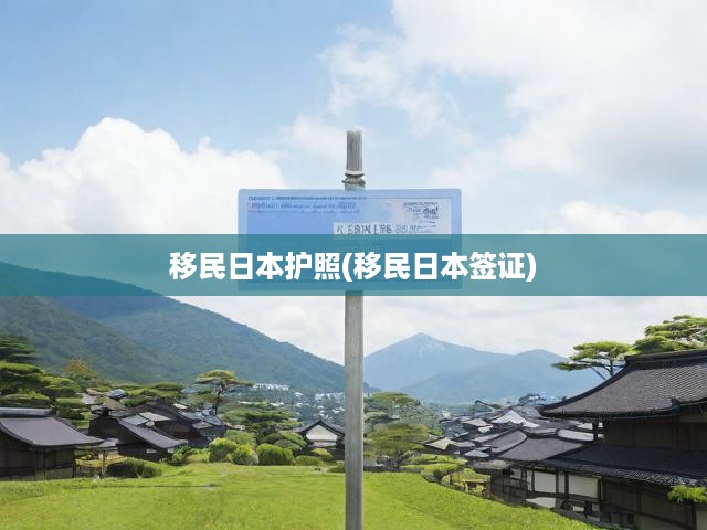 日本移民護(hù)照攻略，簽證申請(qǐng)全流程解析與關(guān)鍵注意事項(xiàng)