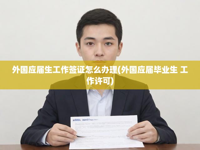 詳解外國應屆生工作簽證辦理，全流程攻略與許可申請關鍵解析