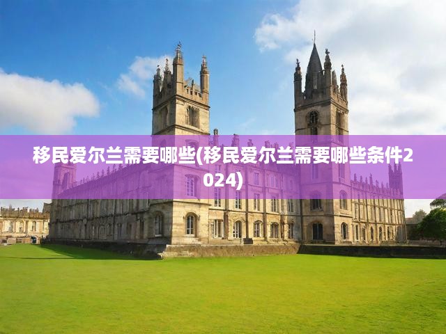 2024愛(ài)爾蘭移民新規(guī)揭秘，全面解析資質(zhì)要求與申請(qǐng)流程