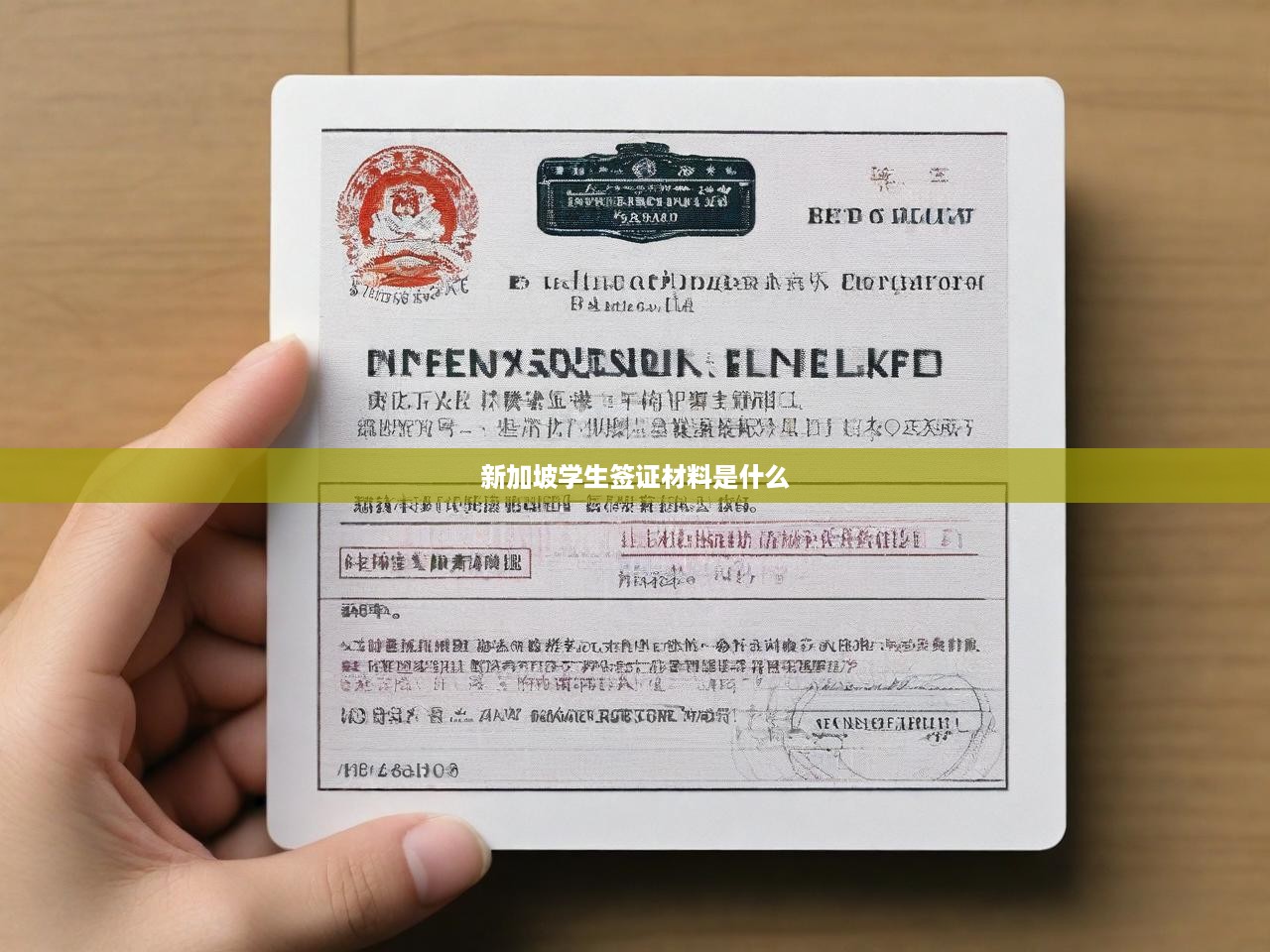 新加坡學(xué)生簽證材料是什么